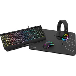 Kit Tastiera e Mouse Krom Kenya 4 in 1 RGB Gaming