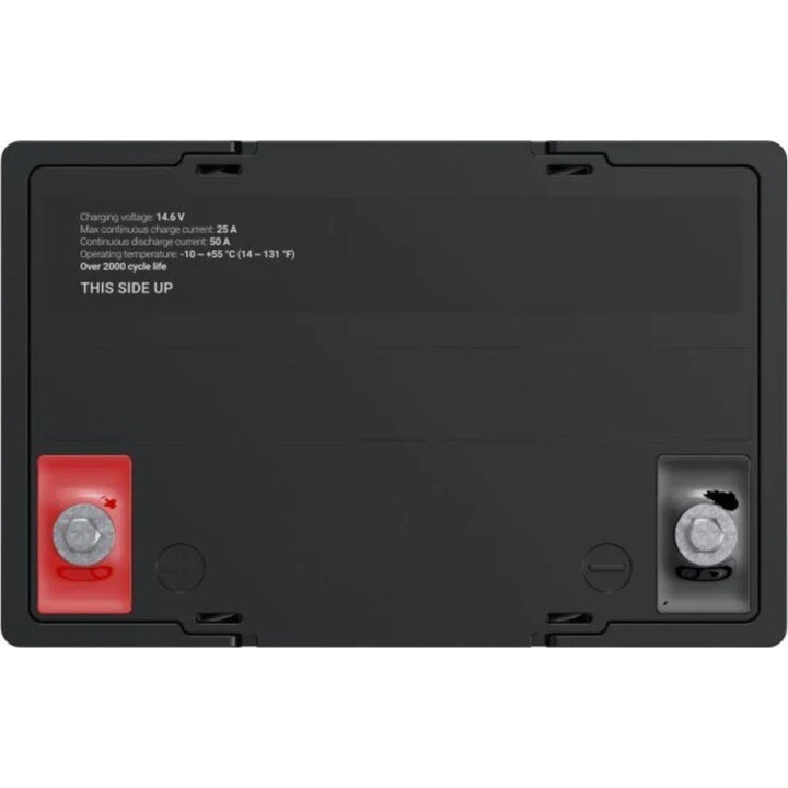 Green Cell CUBE LFPGC12V50AH batteria LiFePO4 50Ah 12.8V IP54 nera
