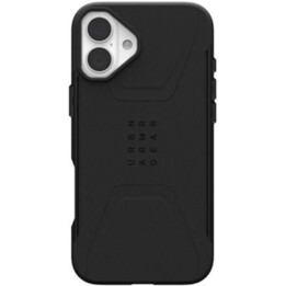 Funda Magsafe, antideslizante, patrón hexagonal, modelo para iPhone 16 Plus, acrílico UAG negro