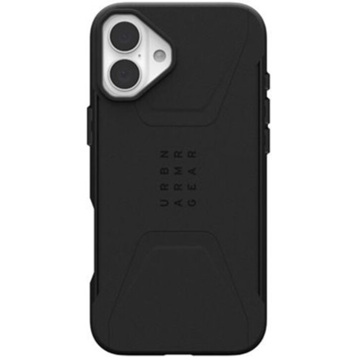 Magsafe Case, rutschfest, Sechseck-Muster, Modell für iPhone 16 Plus, UAG Acryl Schwarz