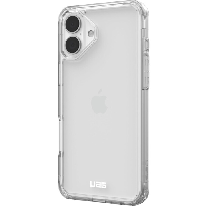 Custodia Plyo compatibile con Apple iPhone 16 Plus con ricarica wireless, angoli Air-Soft resistenti alle cadute, trasparente