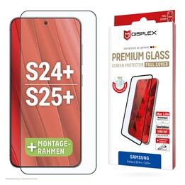DISPLEX Premium Tempered Glass (Full Cover, 10H) for Samsung Galaxy S24+/S25+