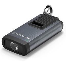 Ledlenser K6R Keychain Flashlight, 400Lm, rechargeable, avec interface USB-A, avec lumière rouge, Gris