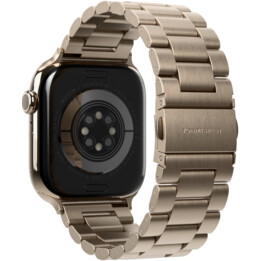 Vonmählen Bracelet à maillons 2 pour Apple Watch 44/45/46/49 mm, doré soleil