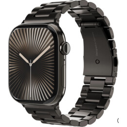 Pulseira Link 2 da Vonmählen para Apple Watch 44/45/46/49 mm, cinzento granito