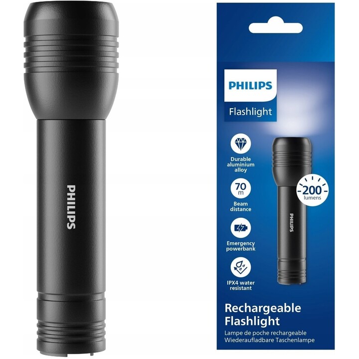 Linterna Philips SFL7003R/ Batería Recargable