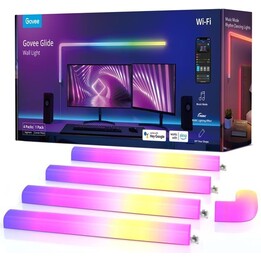 Govee Glide 4+1 B6062 Painel LED para uso interno, ajuste de brilho WIFI, 5 peças