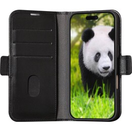 Dbramante1928 Copenhagen Bookcase iPhone 16 Pro Hülle mit Kartenhalter, Schwarz
