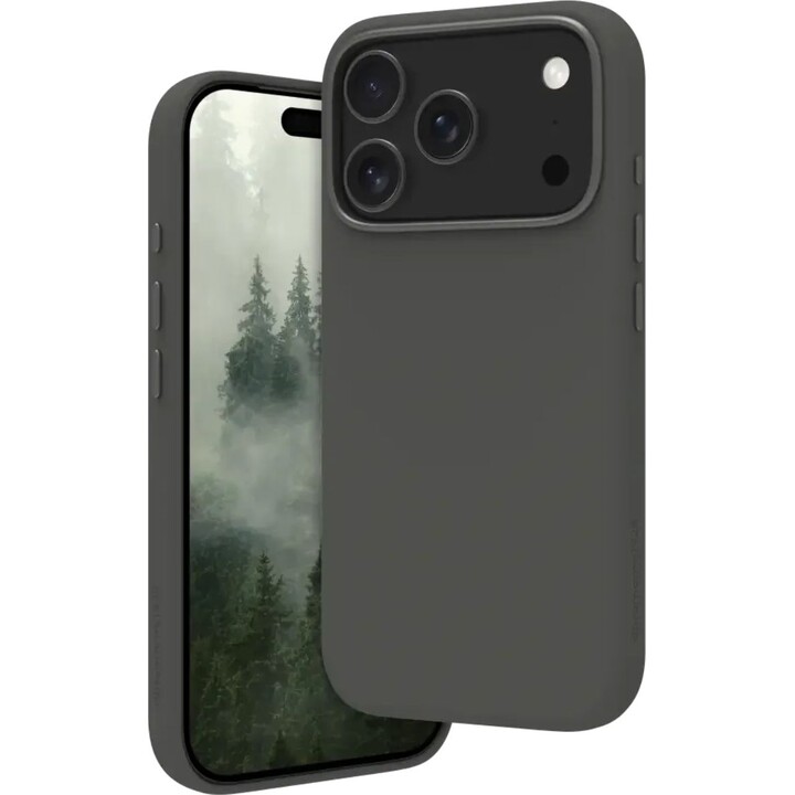 Capa Dbramante1928 Roskilde MagSafe ICON para iPhone 17 Pro, cor Forest Shadow