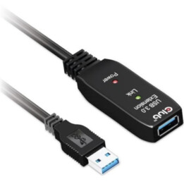 Club3d Câble répéteur actif USB 3.2 Gen1 M/F 28awg, 5 m