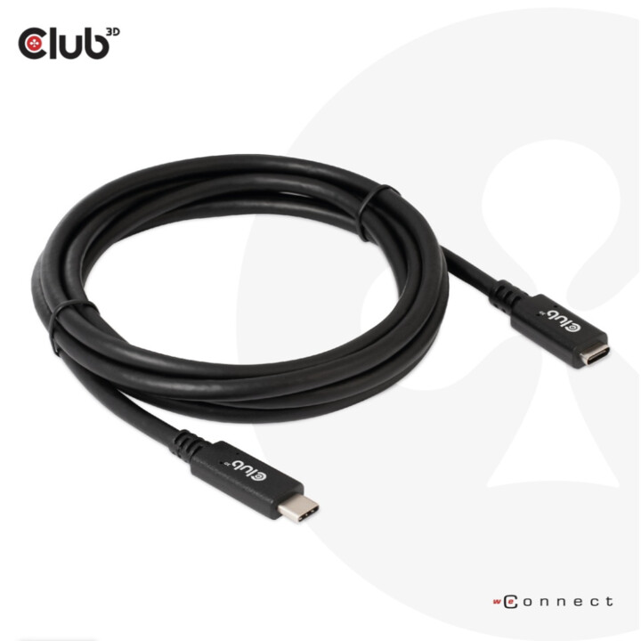 Câble d'extension USB-C® 5Gbps 60W(20V/3A) 4K60Hz M/F 2m/6.56ft