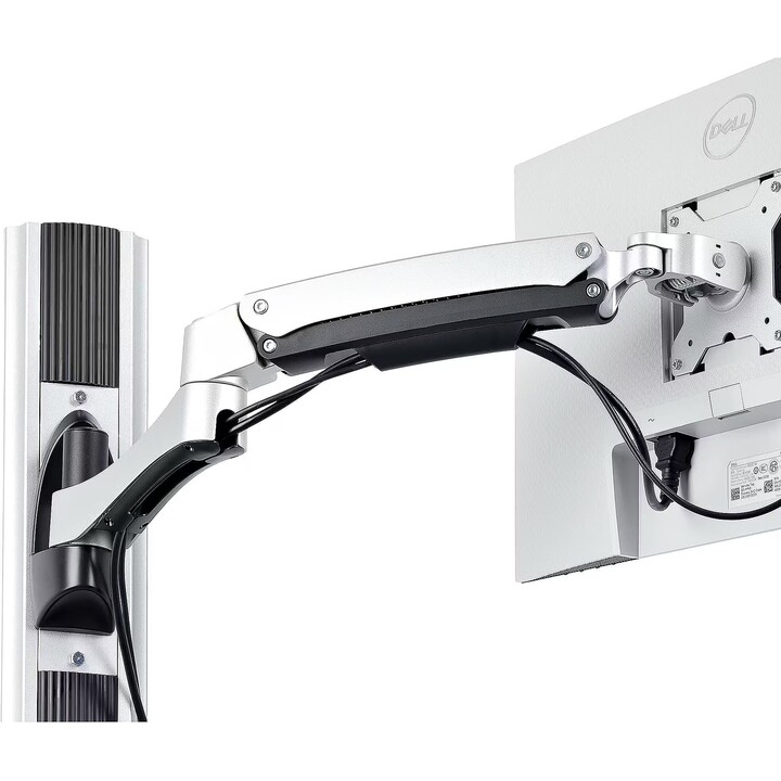 Poste de travail mural, support VESA pour moniteur 32" (22lb/10kg), support de moniteur entièrement articulé et plateau pour cla