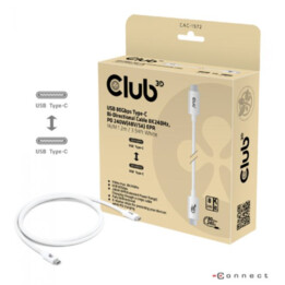 Câble USB 80Gbps Certifié 240W 8K240Hz Type-C® 1.2m/3.94ft Blanc