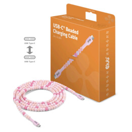 Club3D - Cabo USB-C® entrançado cor-de-rosa