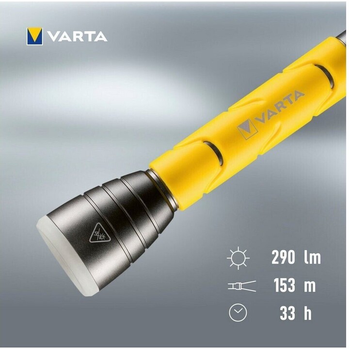 Varta Outdoor Sports Comfort Linterna 235 lm, Amarillo, Negro