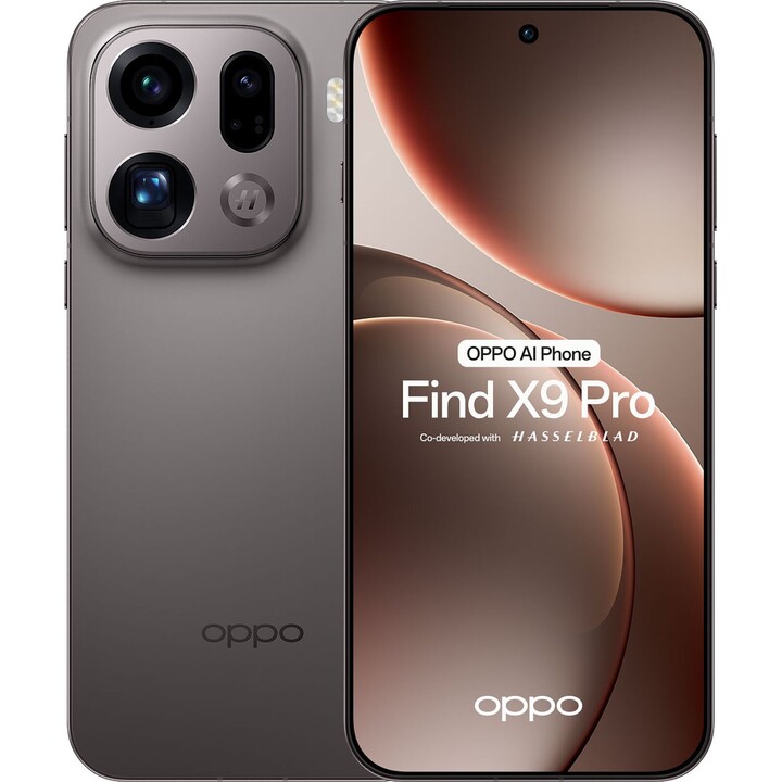 Oppo Find X9 Pro 5G, 16GB 512GB, 6,78 AMOLED, 7500mAh, Titanio