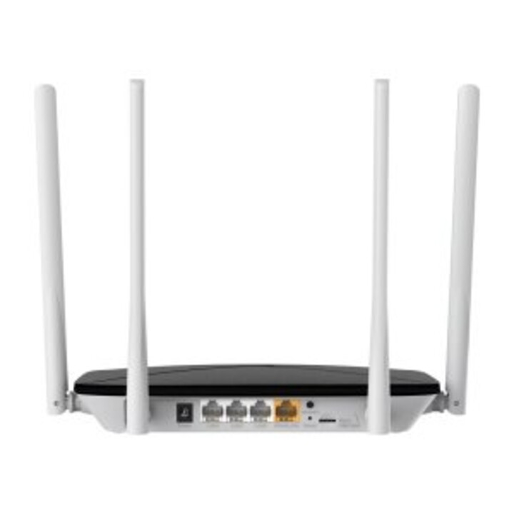 Roteador Wi-Fi móvel 4G Mercuryys MB135-4G AC1200 LTE 4xRJ45 100Mbps 1x slot para nano SIM