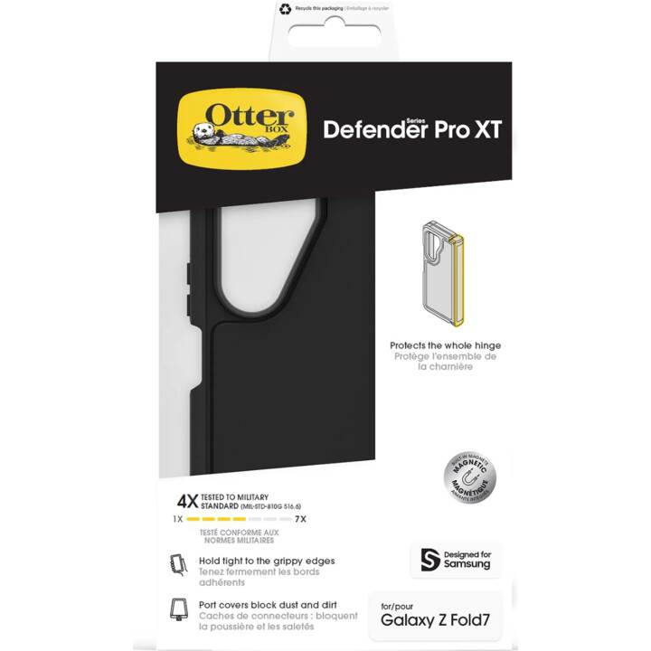 Custodia protettiva OtterBox Defender Pro XT Magnets, Samsung Galaxy Z Fold7, nero