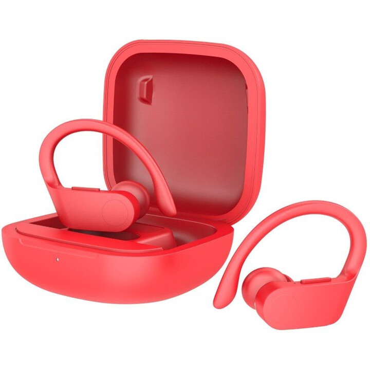 Daewoo DW2025 Bluetooth Sports Headphones with Charging Case / 5h Battery Life / Red