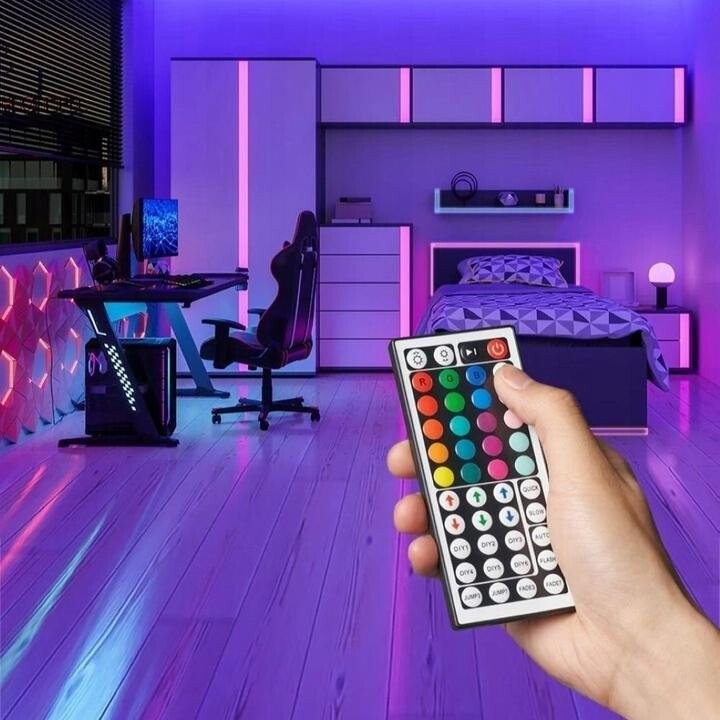 Vention Silikon-Neon-LED-Streifen mit Infrarot-Fernbedienung, 5V USB-Stromversorgung, 2m