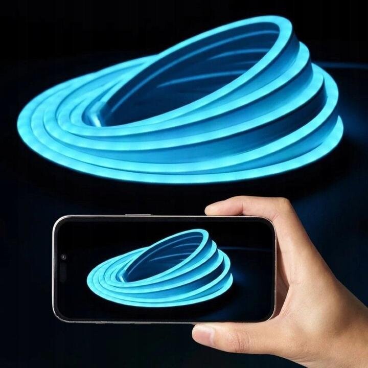 Vention Silikon-Neon-LED-Streifen mit Infrarot-Fernbedienung, 5V USB-Stromversorgung, 2m