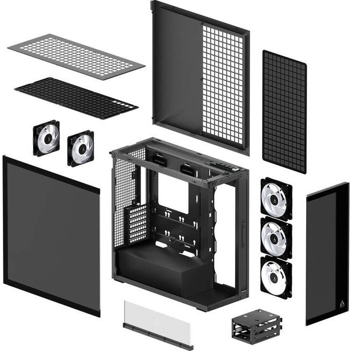 Arctic Case Xtender - Mid-Tower Negro