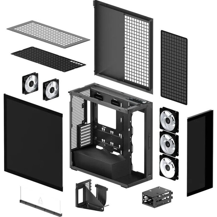 ARCTIC Xtender VG boîtier PC E-ATX noir miroir