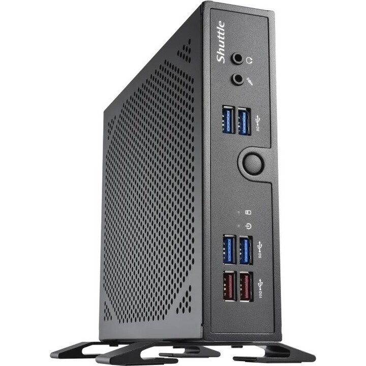 Barebone XPC slim DS50U Intel Celeron 7305 2xSODIMM DDR5 2xM.2 1xSATA 1xHDMI 1xDP 1xVGA Preto