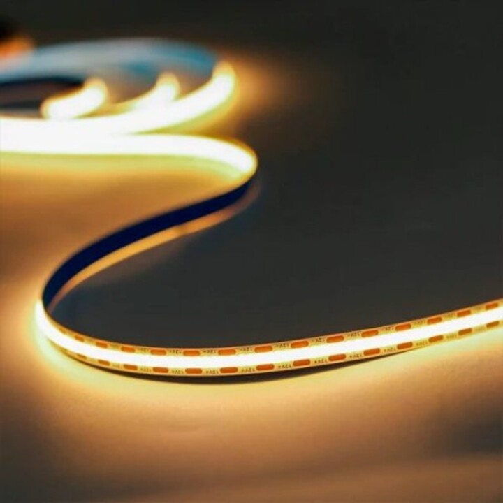 Fita COB LED 3000K, IP20, 12V, 8W, 800 lm, 320 LED, Branco quente