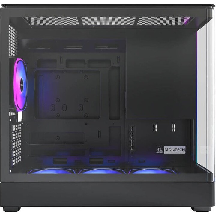 Caja MONTECH micro ATXMini-ITX Negra Midi Tower PC