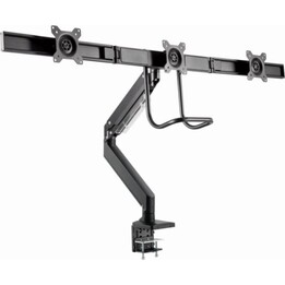 Gembird MA-DA3-03 Support pour moniteur, bras articulé pour 3 moniteurs jusqu'à 27" VESA, noir