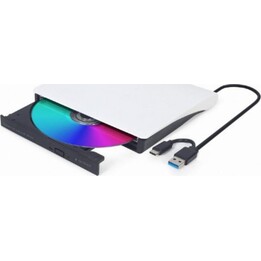 Gembird DVD-USB-031-BW USB Typ C DVD±RW Optisches Laufwerk Schwarz