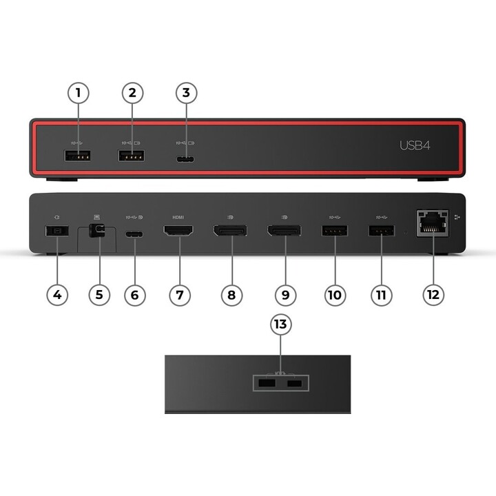Lenovo ThinkPad USB4 Dock 5000 - 100W