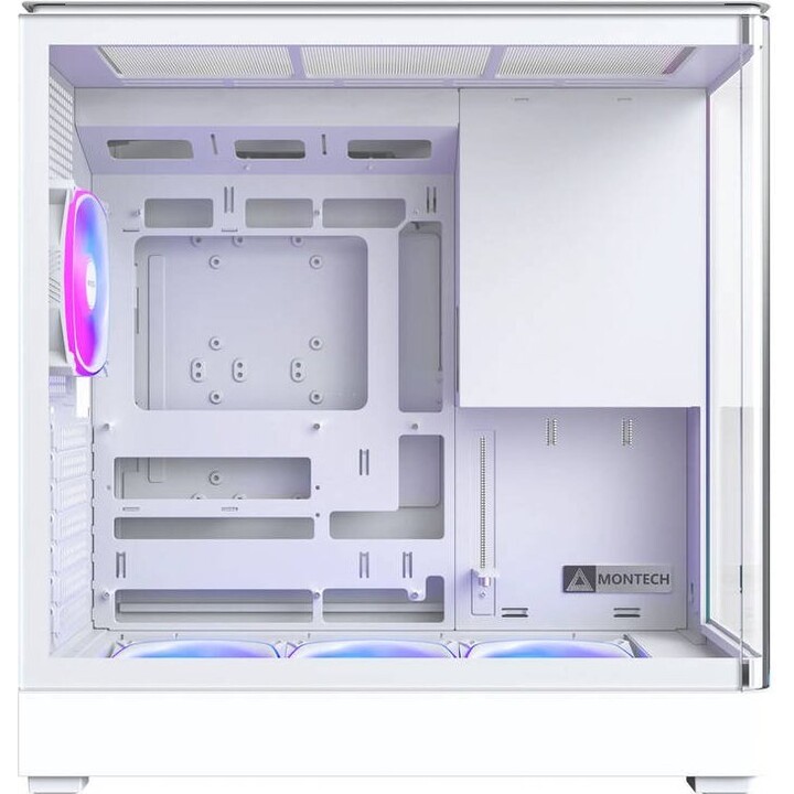 Montech KING 45 PRO PC Case, Mid Tower, ATX, Tempered Glass, RGB - white