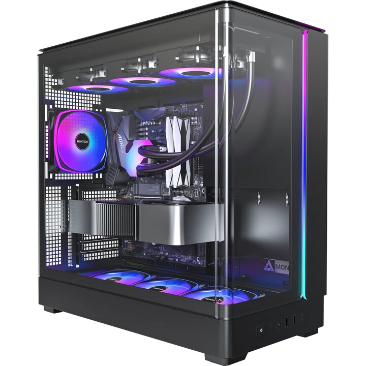 Montech KING 45 PRO, caixa torre preta