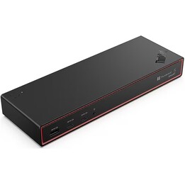 Lenovo ThinkPad Thunderbolt 5 Smart Dock 7500 TB5 180W PD Triple 8K Display 2.5GbE 265W PSU Nero