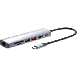 Docking station USB-C 4K 7 in 1 MANHATTAN 1xHDMI 2xUSB 10Gb/s