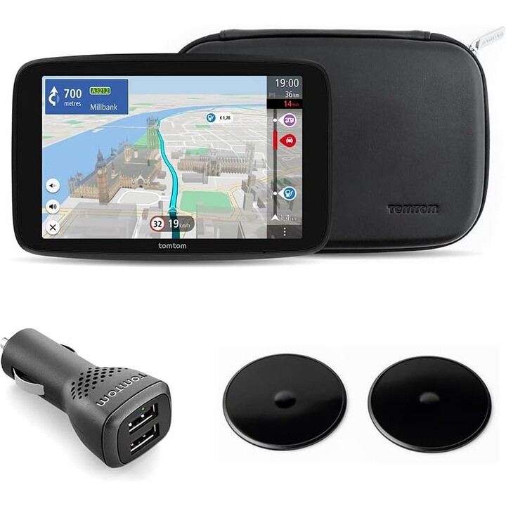 TomTom GO Camper Max 700 1413447 7" HD Táctil GPS Camper 32GB Mapas del Mundo Tráfico Camper Rutas
