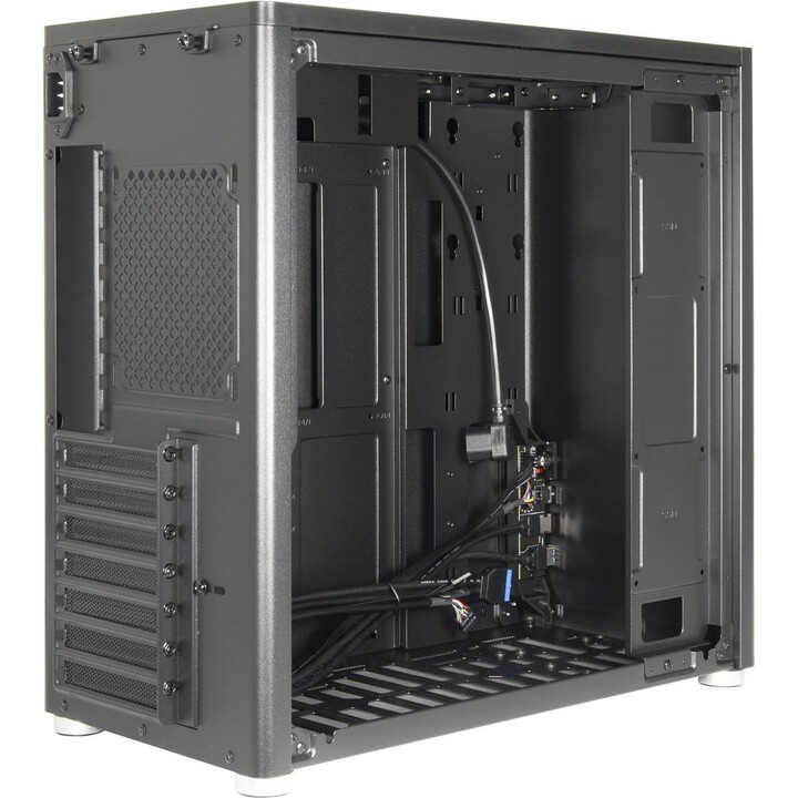Inter-Tech X2 Duplex Pro Midi-Tower Gehäuse, Schwarz