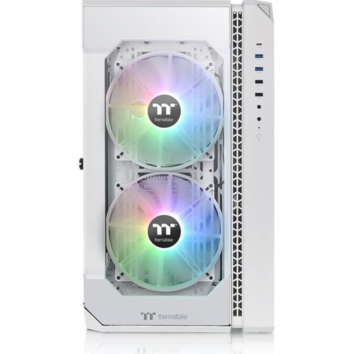 Thermaltake View 51 TG Snow ARGB E-ATX Full Tower 3x Verre trempé 2x200mm ARGB avant 1x120mm arrière Blanc