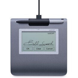 Wacom STU-430 4.5" Monochrome LCD Signature Pad 320x200 EMR 1024 Niveles de Presión USB Gris