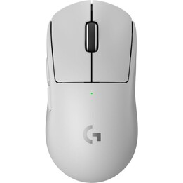 Logitech G Pro X SuperLight Lift Vertical Wireless Ergonomic Mouse White 4000 DPI 4 Buttons USB-C Bluetooth Rechargeable Right-H