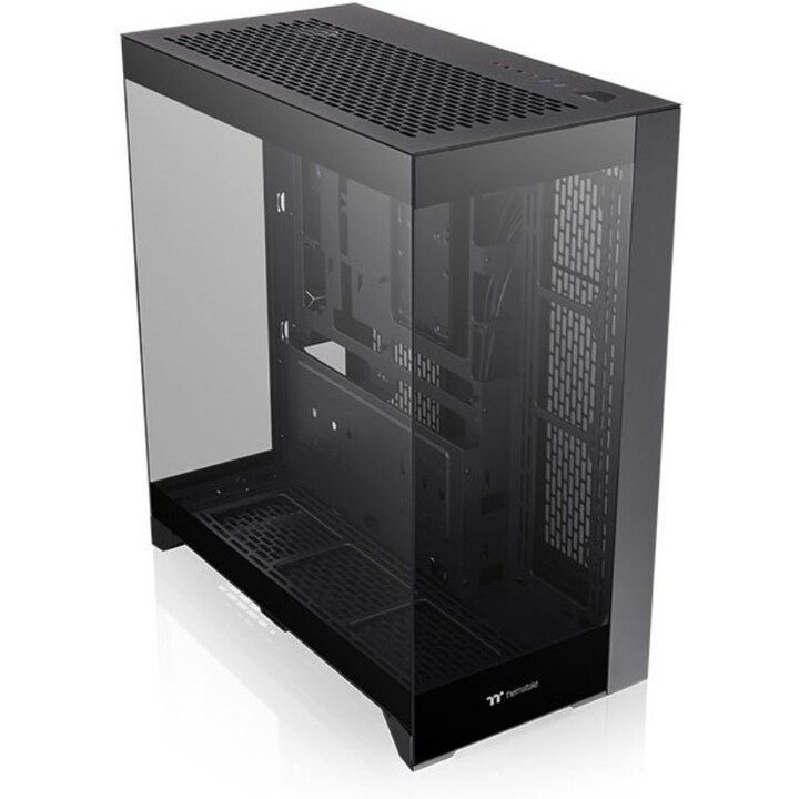 Caixa Thermaltake CTE E550 TG Mid Tower E-ATX 3x Painéis de vidro temperado Câmara dupla Preto Suporte de conetor oculto Montage
