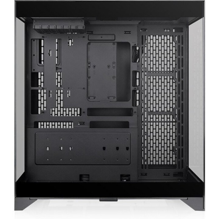 Thermaltake CTE E550 TG Mid Tower E-ATX Case 3x Pannelli in vetro temperato Doppia camera nera Supporto connettore nascosto Mont