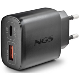 NGS GAN ULTRA-FAST CHARGER 45W USB-C+ USB-A