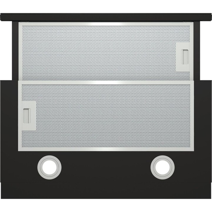 Gorenje TH62E4BG Halb eingebaut (ausziehbar) Schwarz 450 m³/h