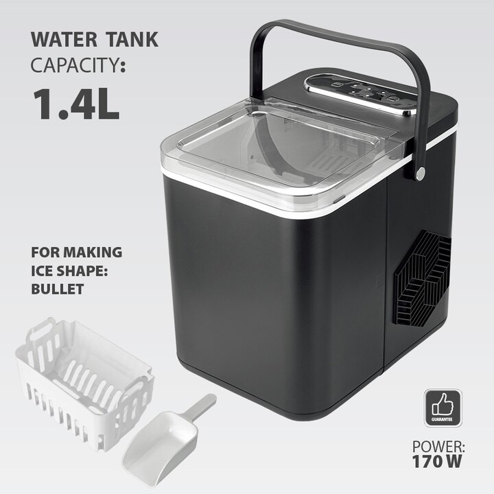 MAESTRO MR-820 Ice Machine Black