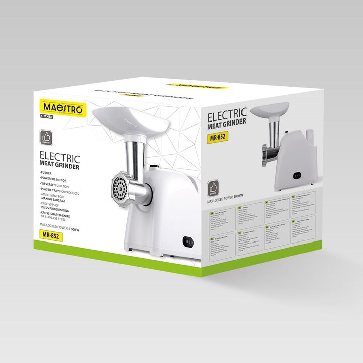 MAESTRO MR-852 Hachoir à viande 1000 W Blanc