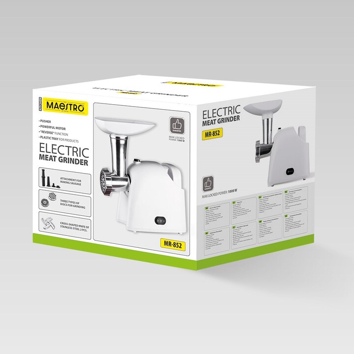 MAESTRO MR-852 Hachoir à viande 1000 W Blanc