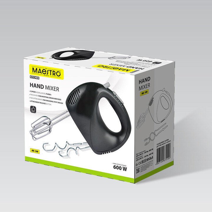 Maestro MR-500 Handmixer Schwarz